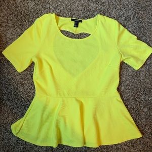 Neon Yellow Blouse